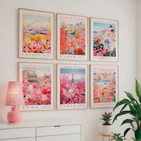 Flower Market Curated Set of 6 Prints