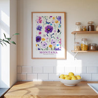 Montana Flower Poster