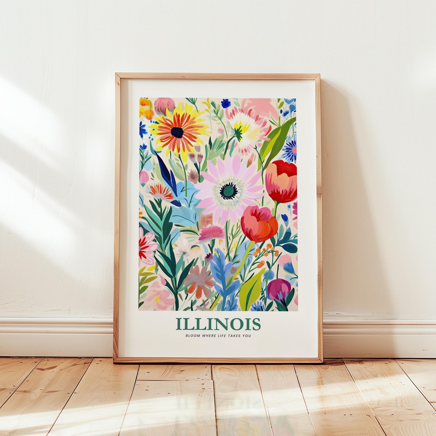 Illinois Flower Poster