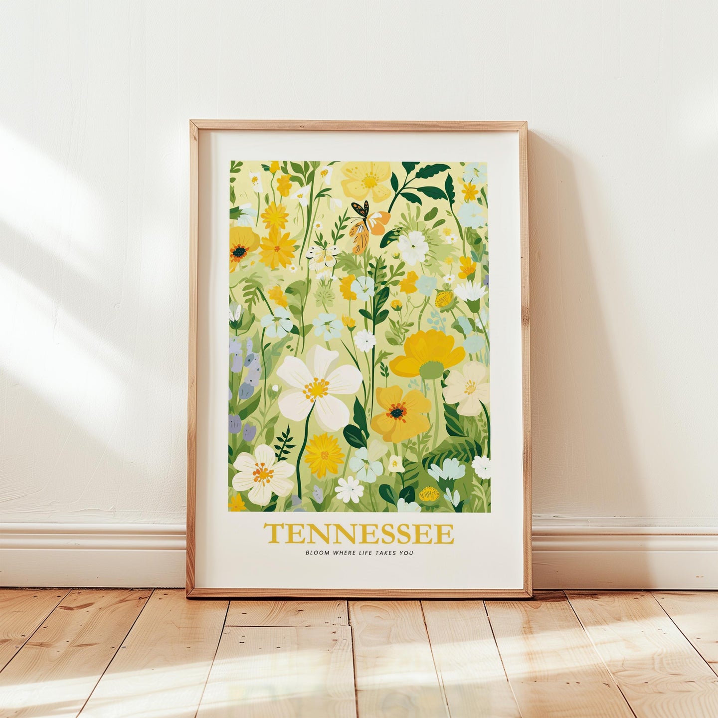 Tennessee Flower Poster