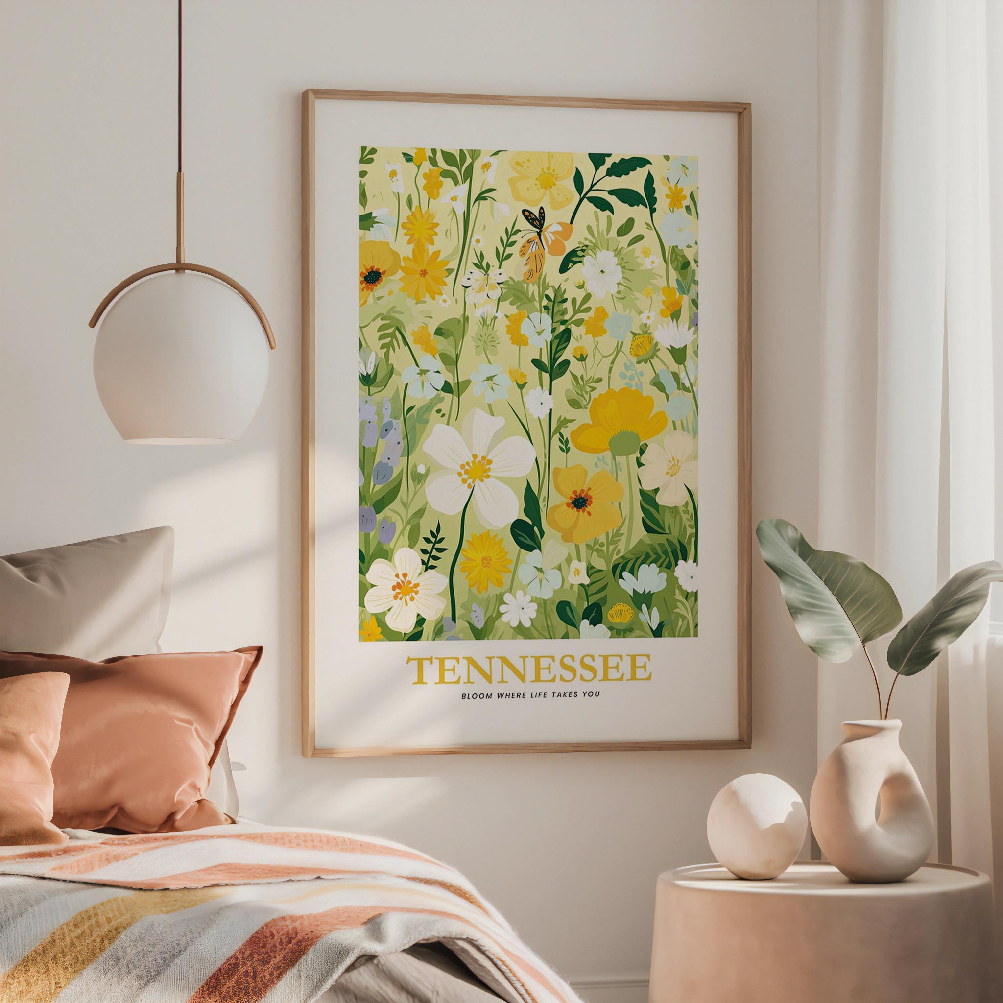 Tennessee Flower Poster
