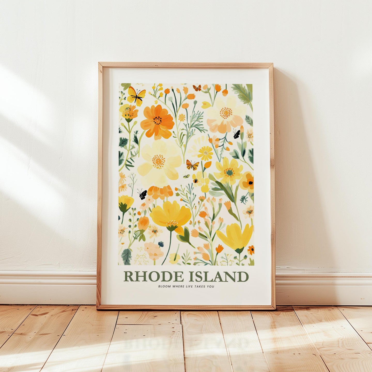 Rhode Island Flower Poster