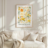 Rhode Island Flower Poster
