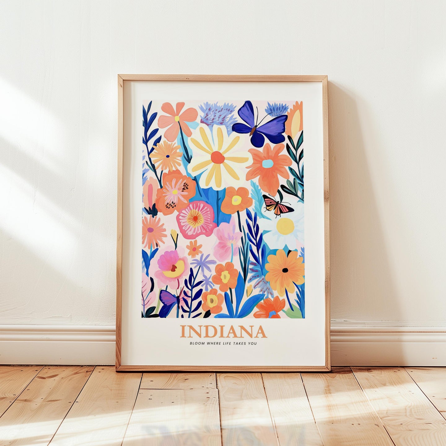 Indiana Flower Poster