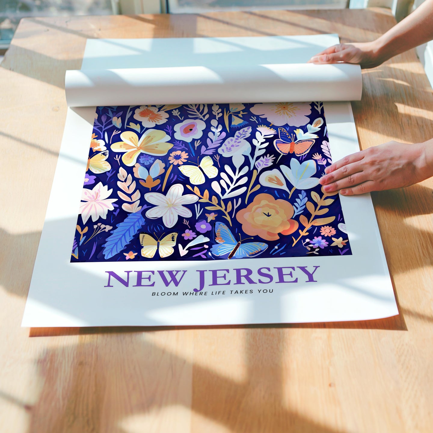 New Jersey Flower Poster