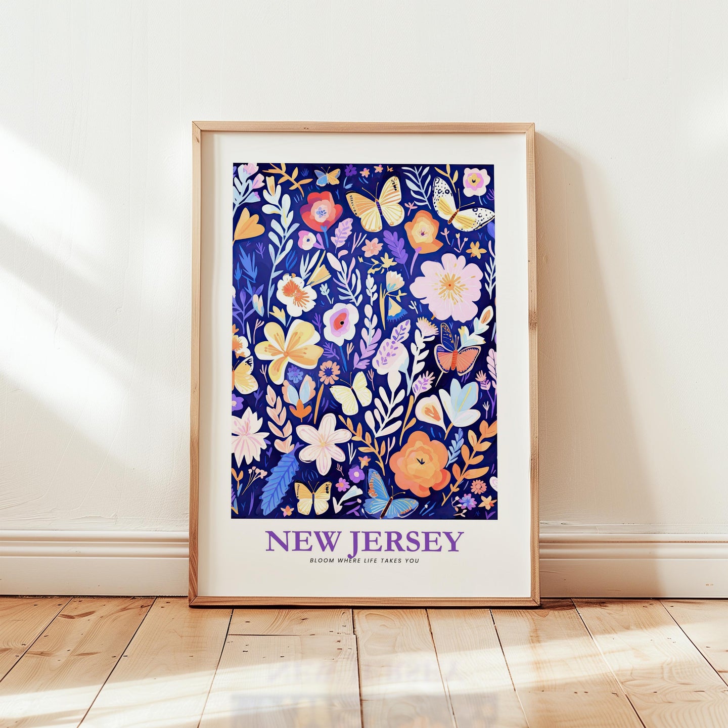New Jersey Flower Poster