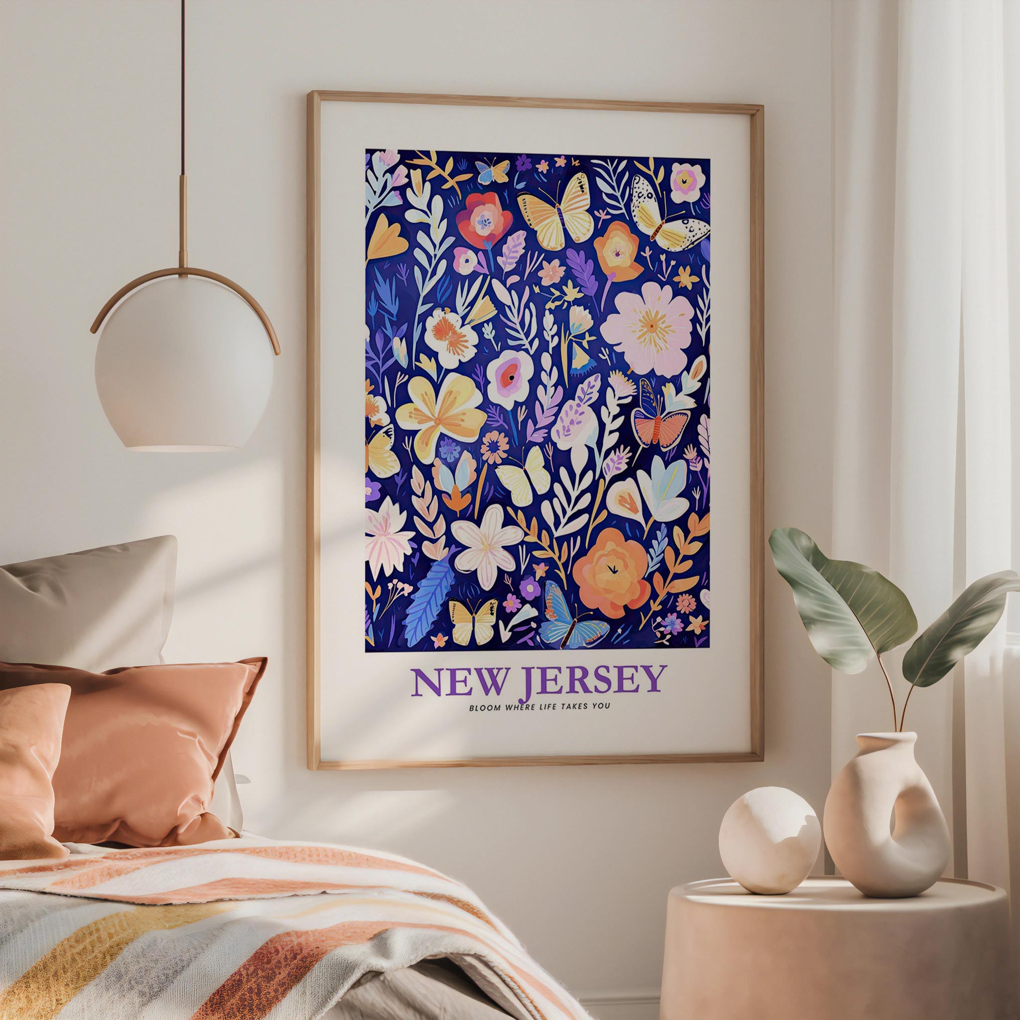 New Jersey Flower Poster