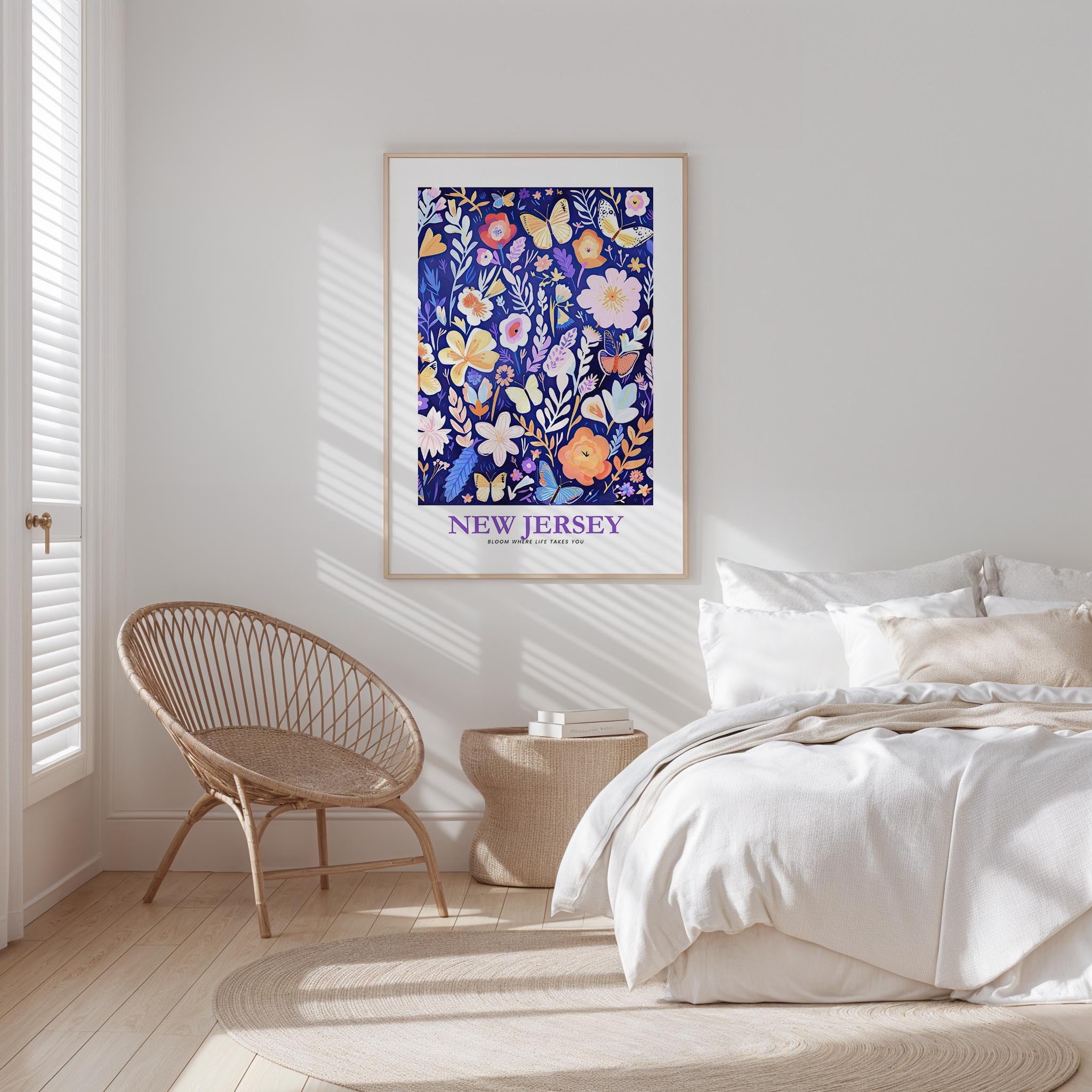 New Jersey Flower Poster