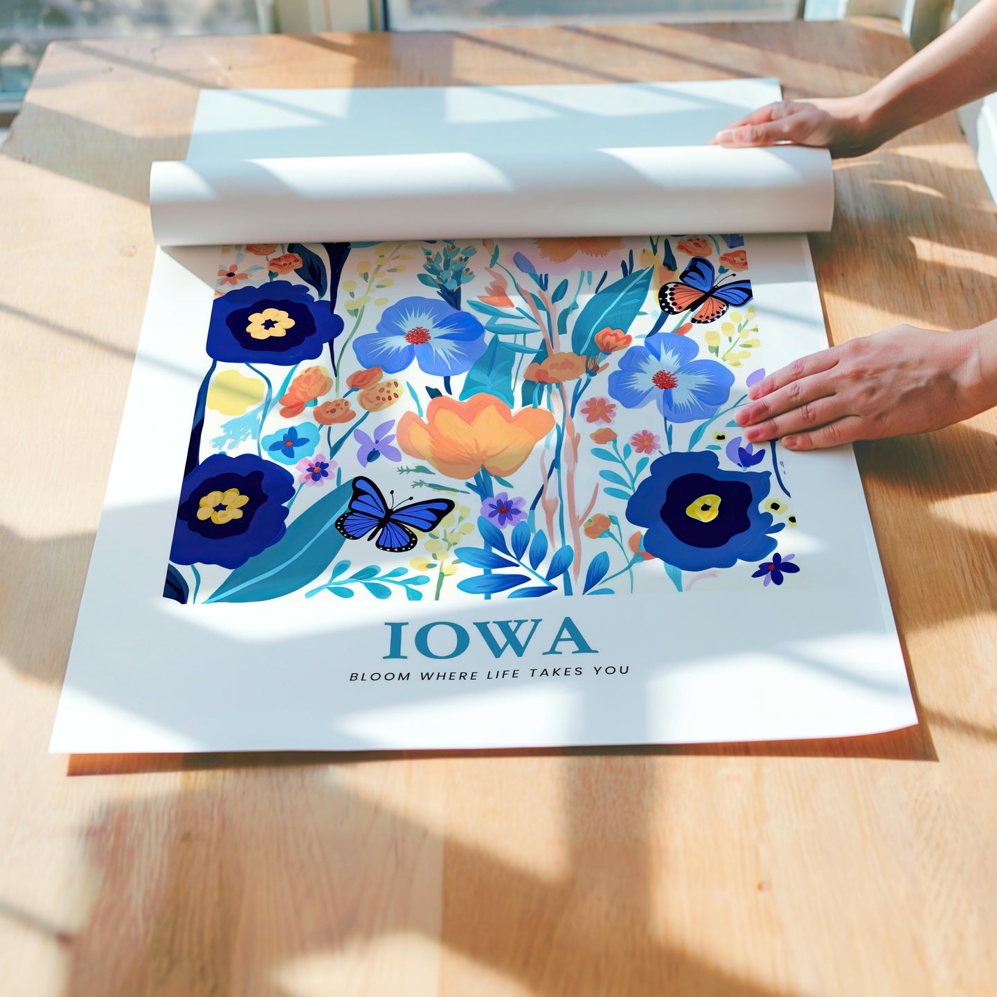 Iowa Flower Poster