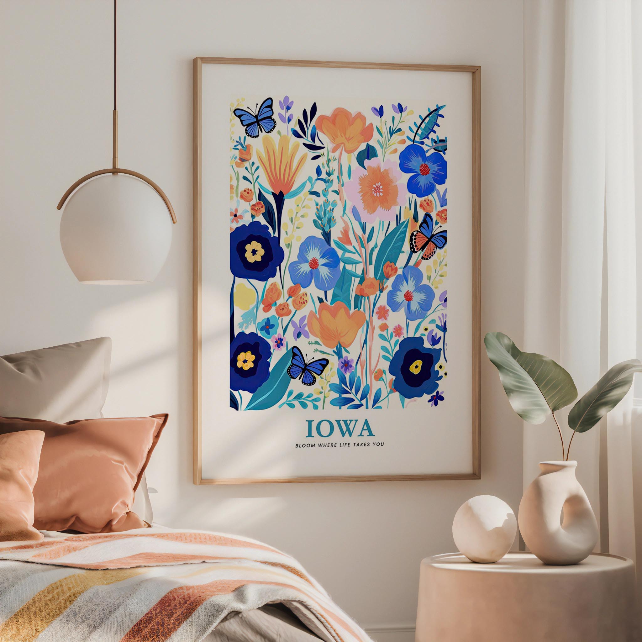 Iowa Flower Poster