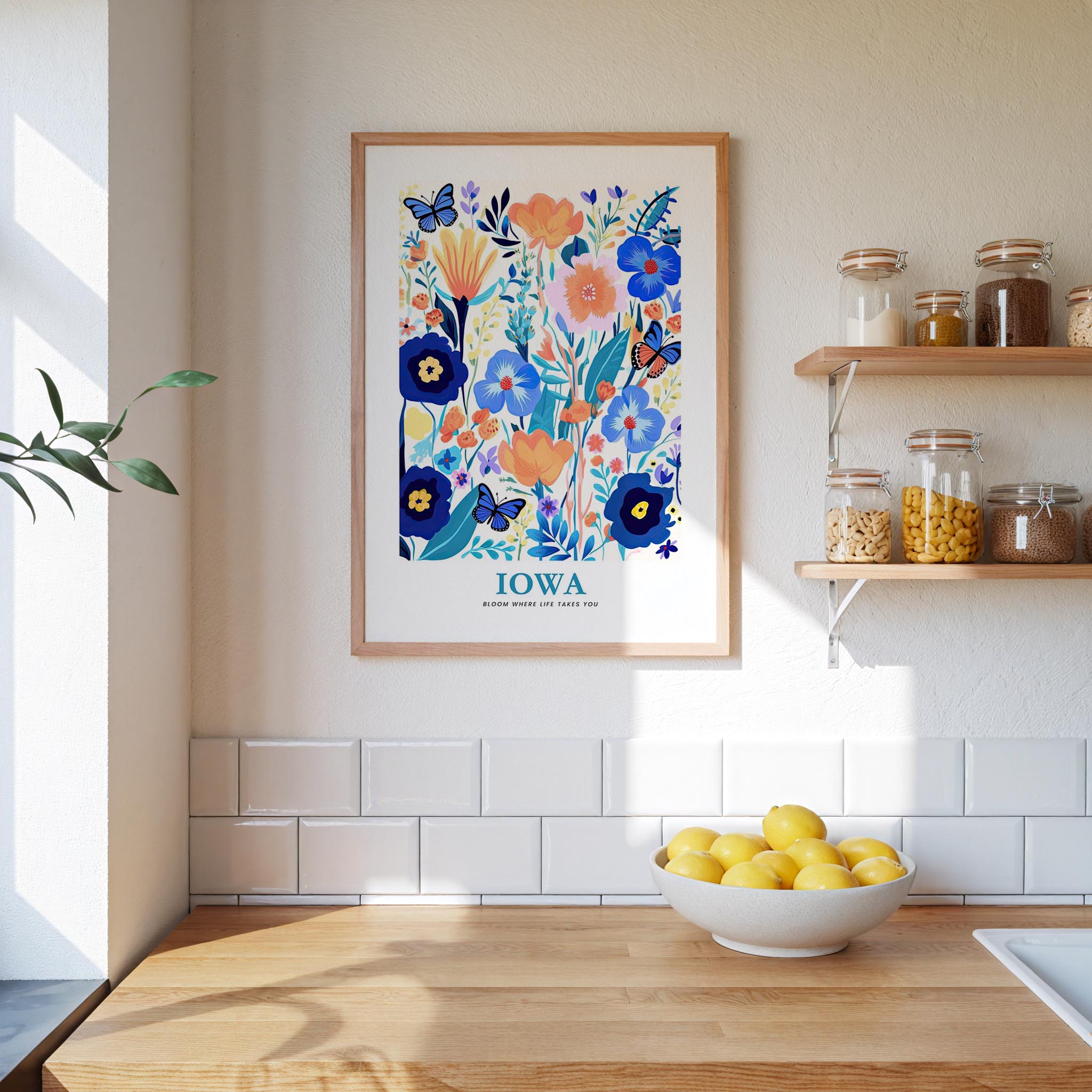 Iowa Flower Poster