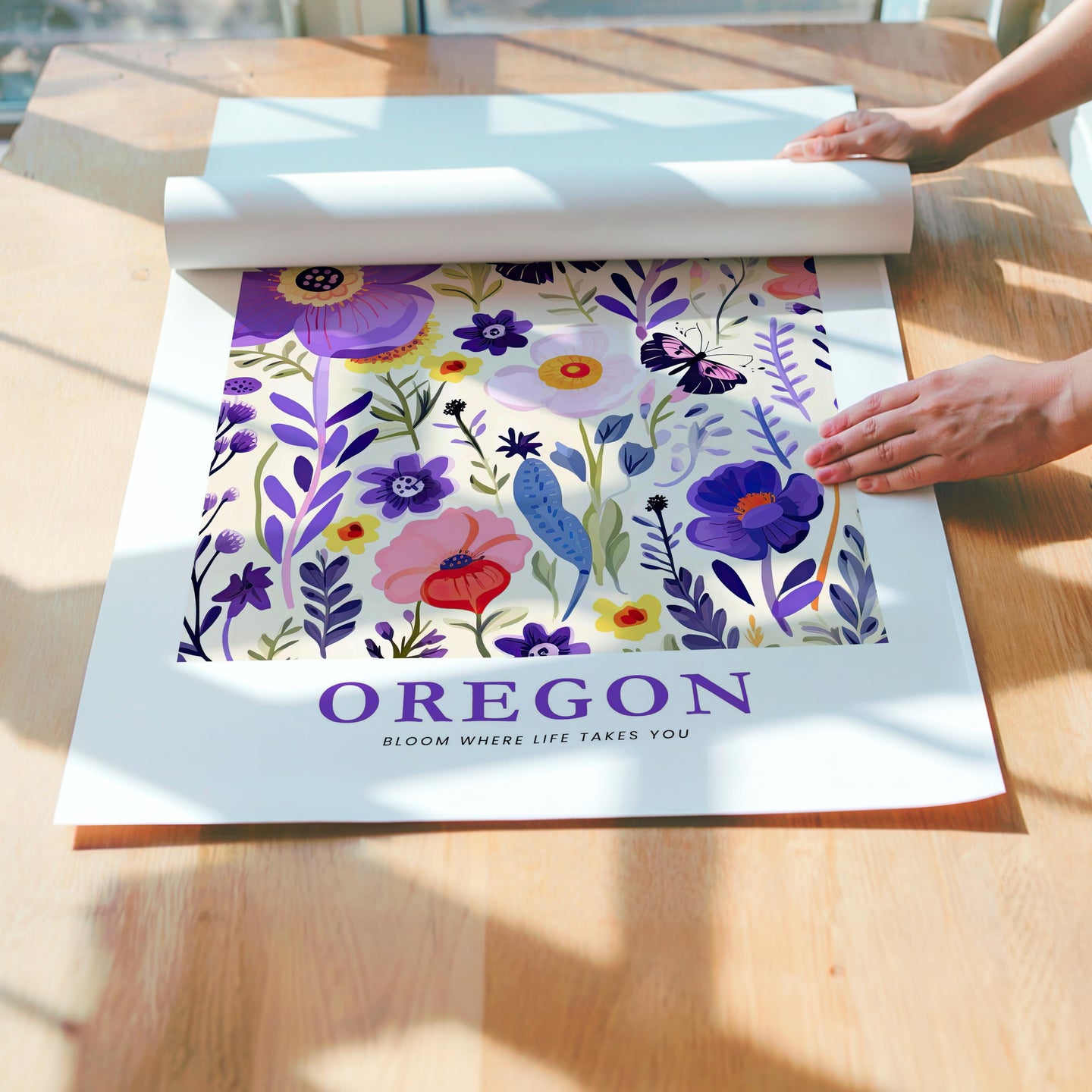 Oregon Flower Poster