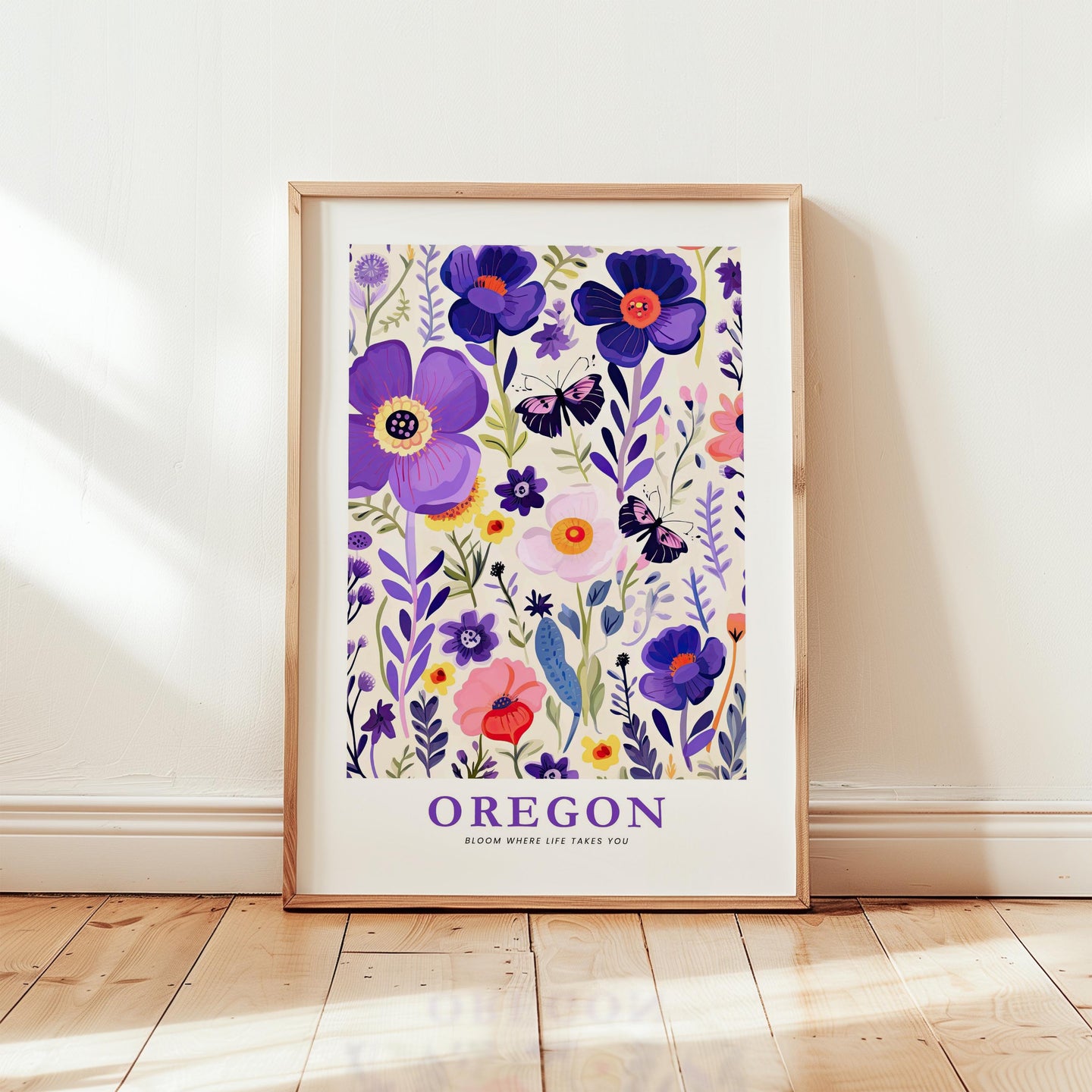 Oregon Flower Poster