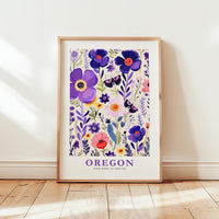 Oregon Flower Poster