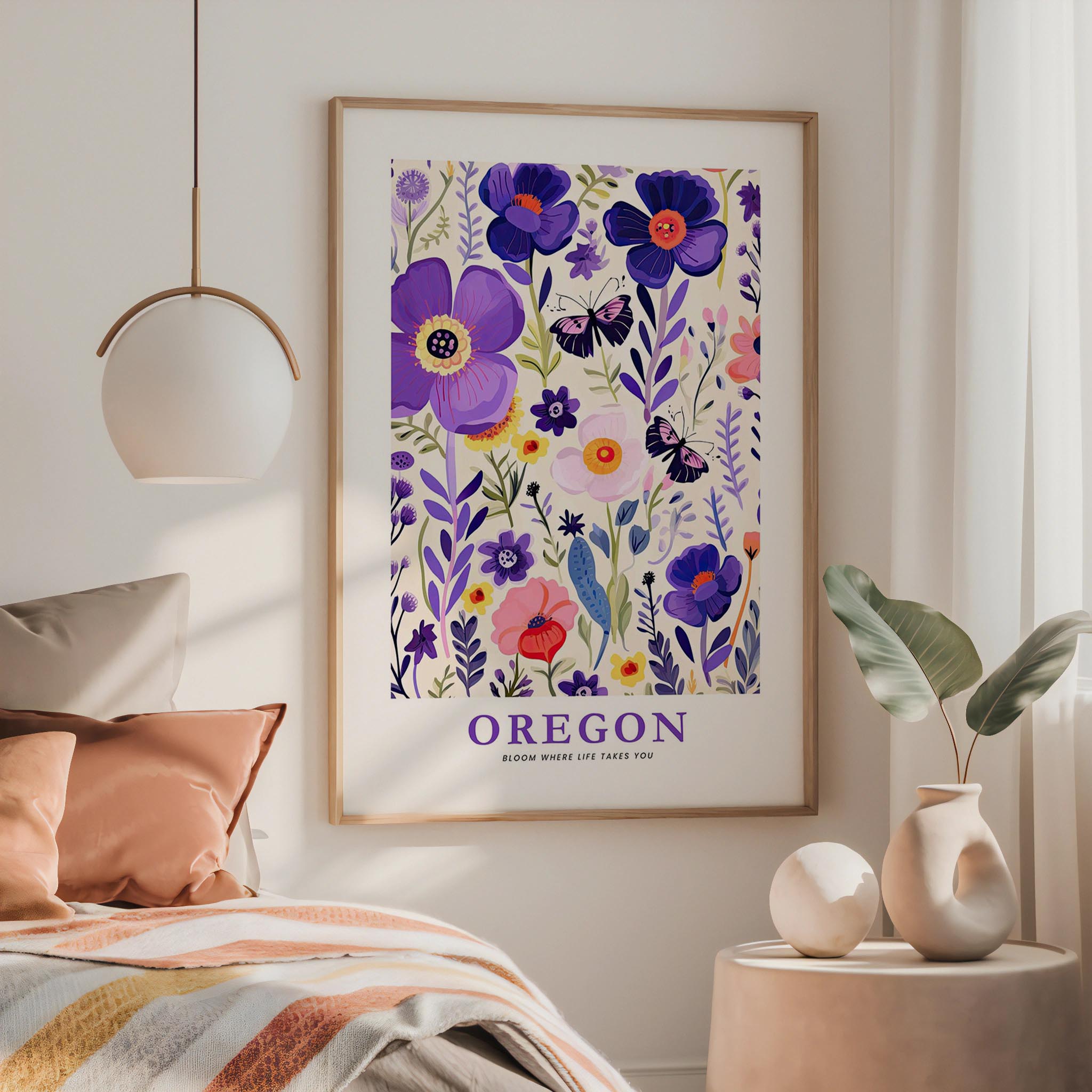 Oregon Flower Poster