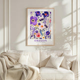 Oregon Flower Poster