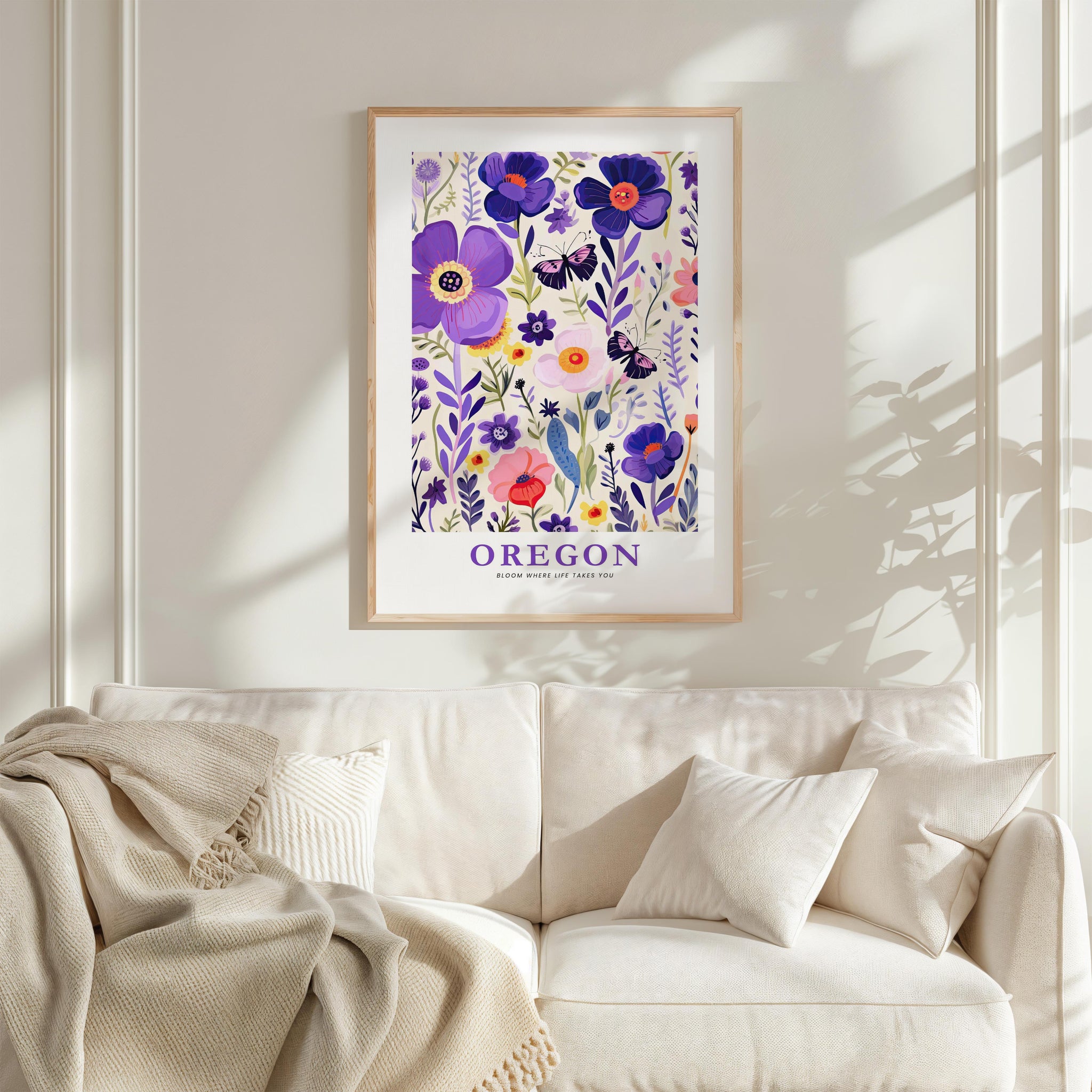 Oregon Flower Poster