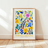 North Carolina Flower Poster