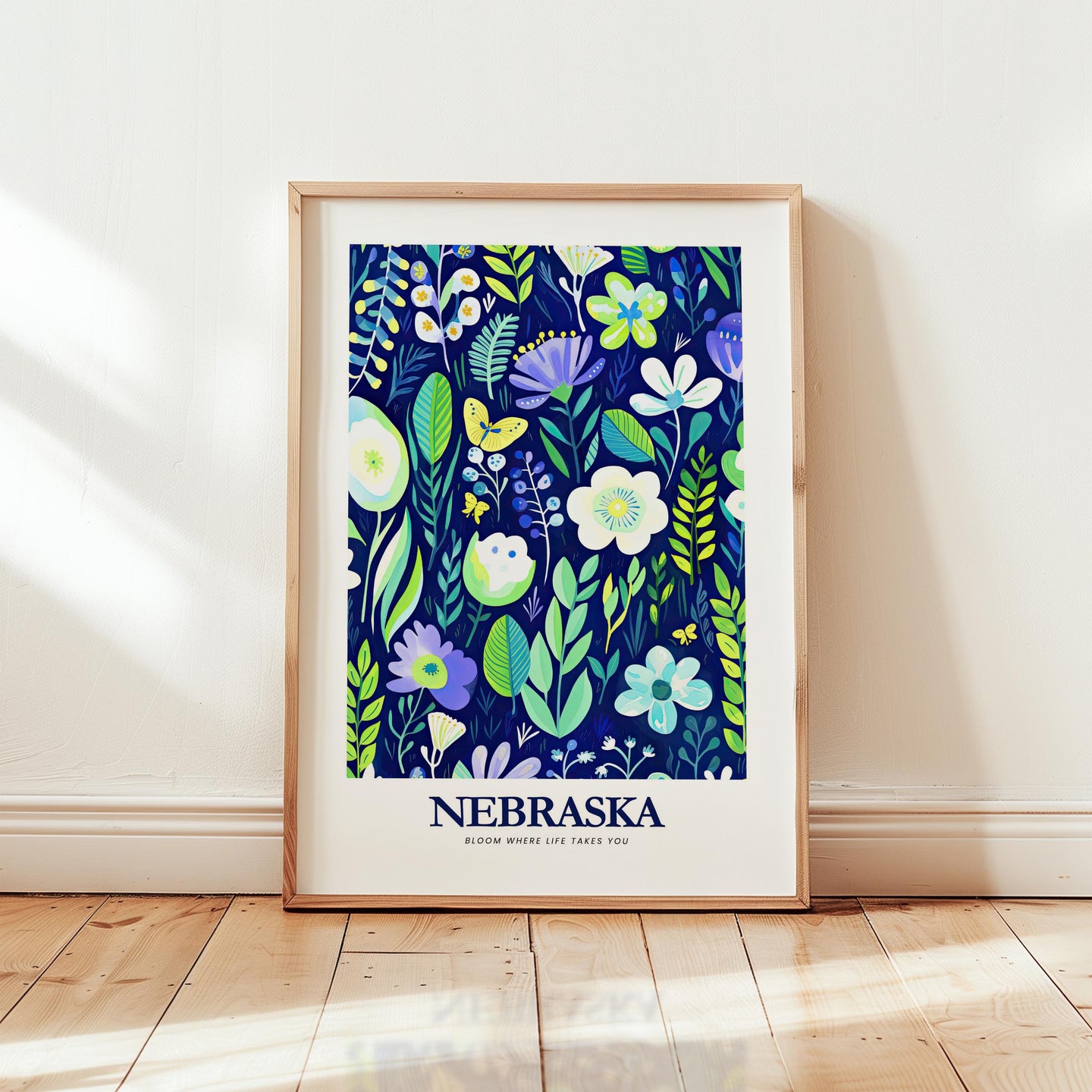 Nebraska Flower Poster