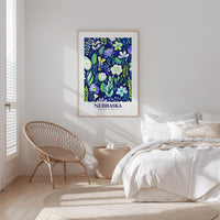 Nebraska Flower Poster
