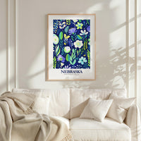 Nebraska Flower Poster