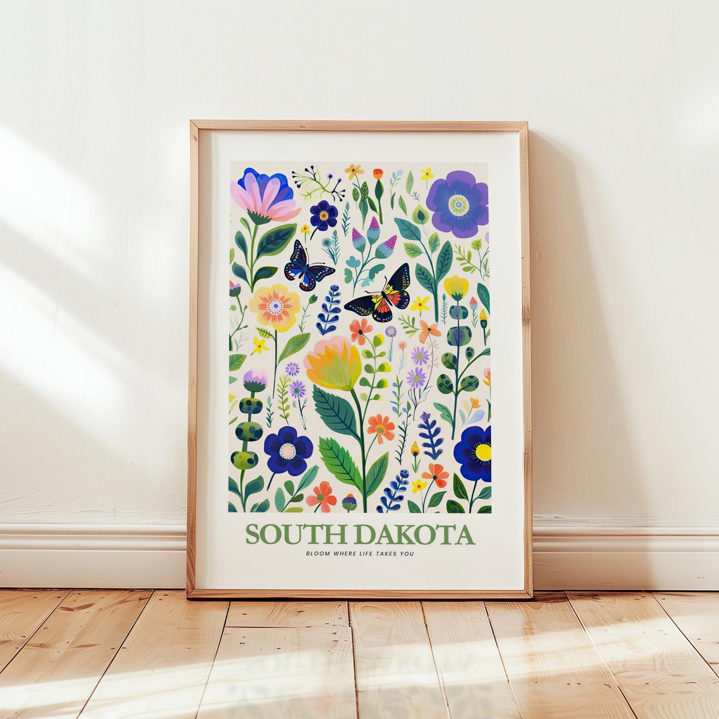 South Dakota Flower Poster
