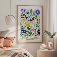South Dakota Flower Poster