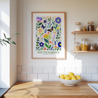 South Dakota Flower Poster