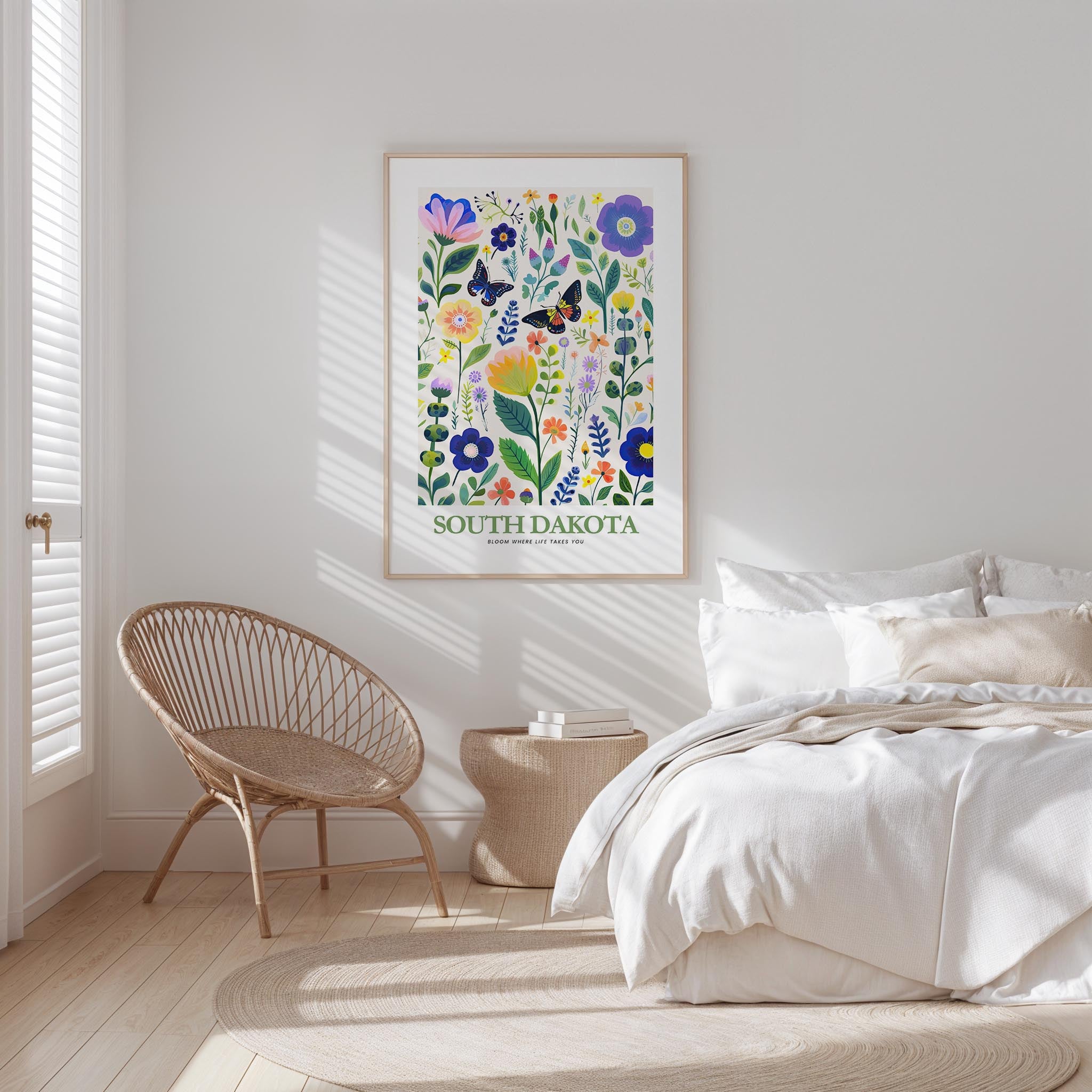 South Dakota Flower Poster