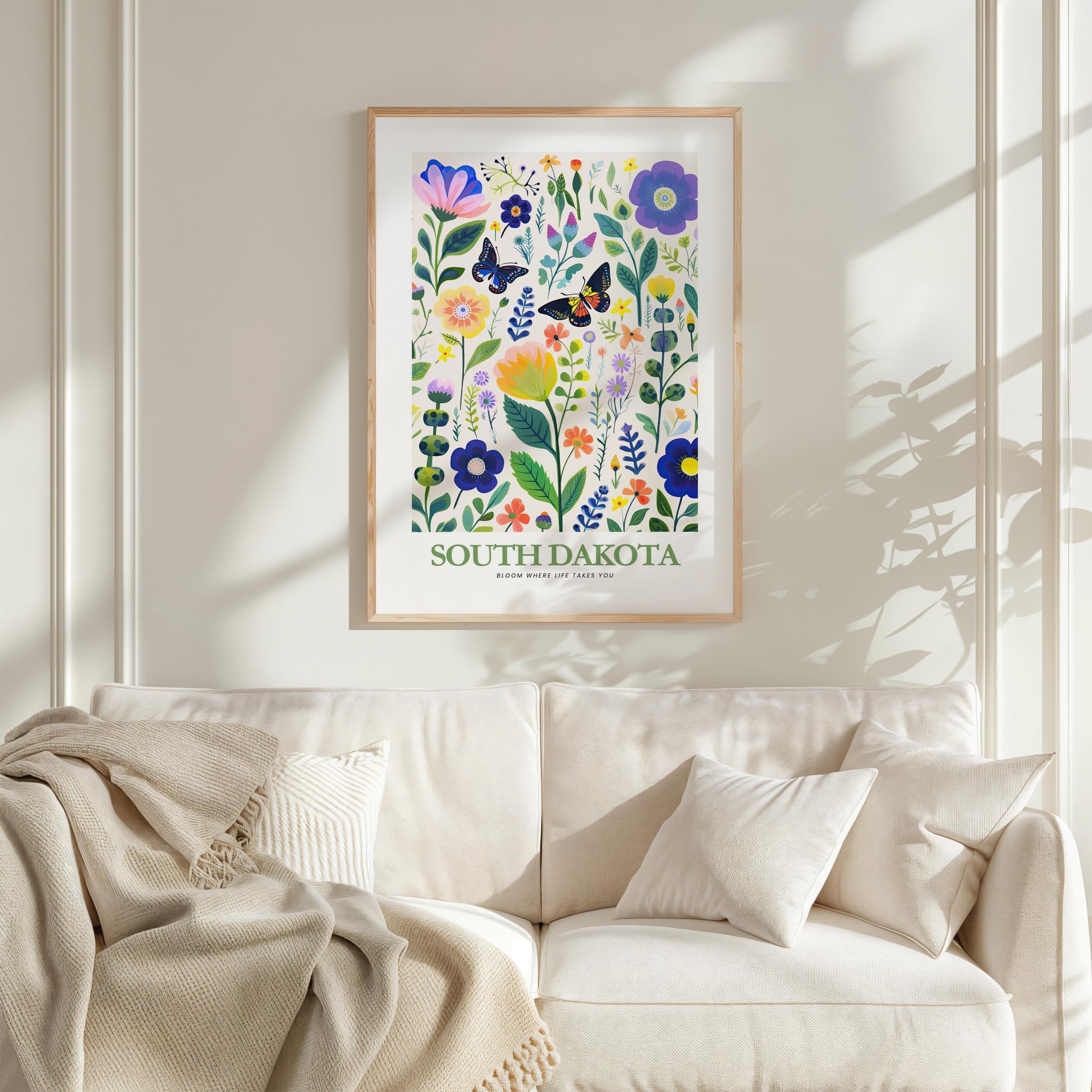 South Dakota Flower Poster
