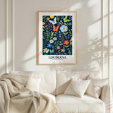 Louisiana Flower Poster