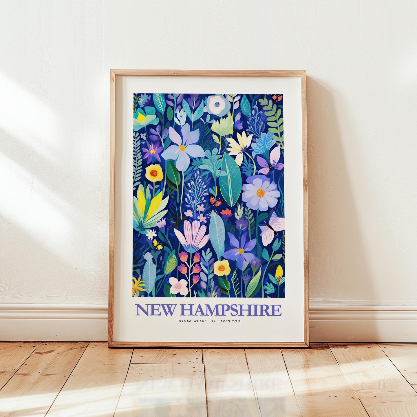 New Hampshire Flower Poster