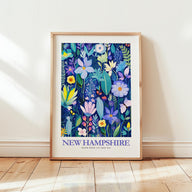 New Hampshire Flower Poster