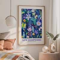 New Hampshire Flower Poster