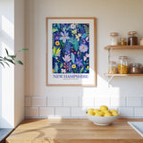 New Hampshire Flower Poster