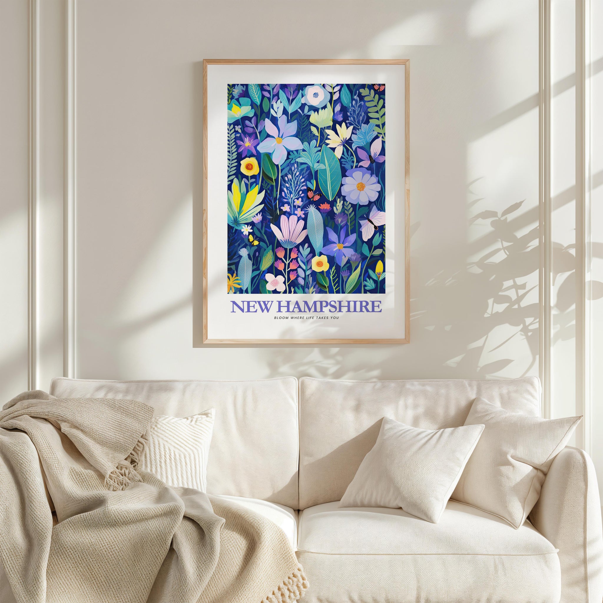 New Hampshire Flower Poster