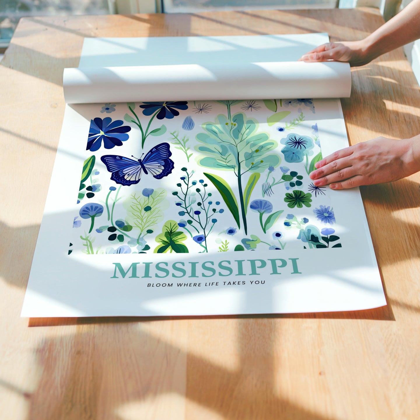 Mississippi Flower Poster