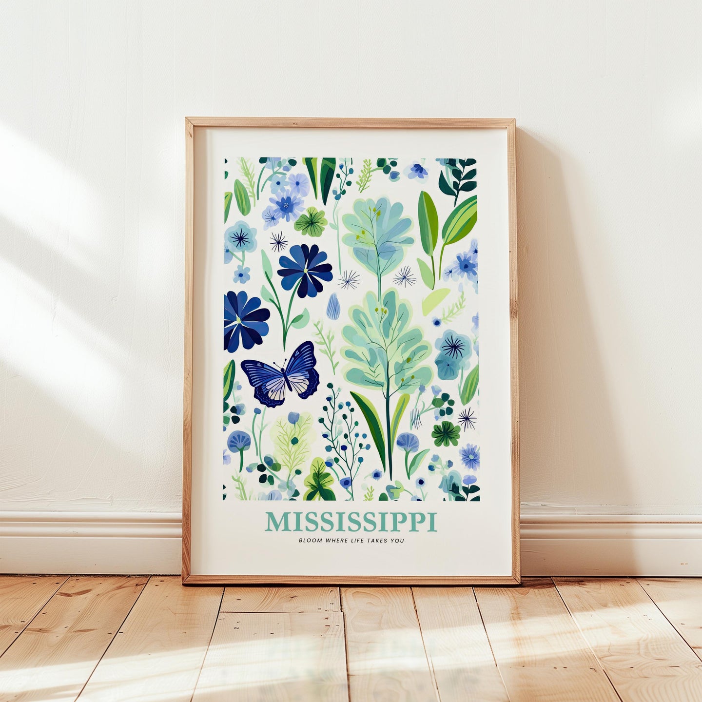 Mississippi Flower Poster