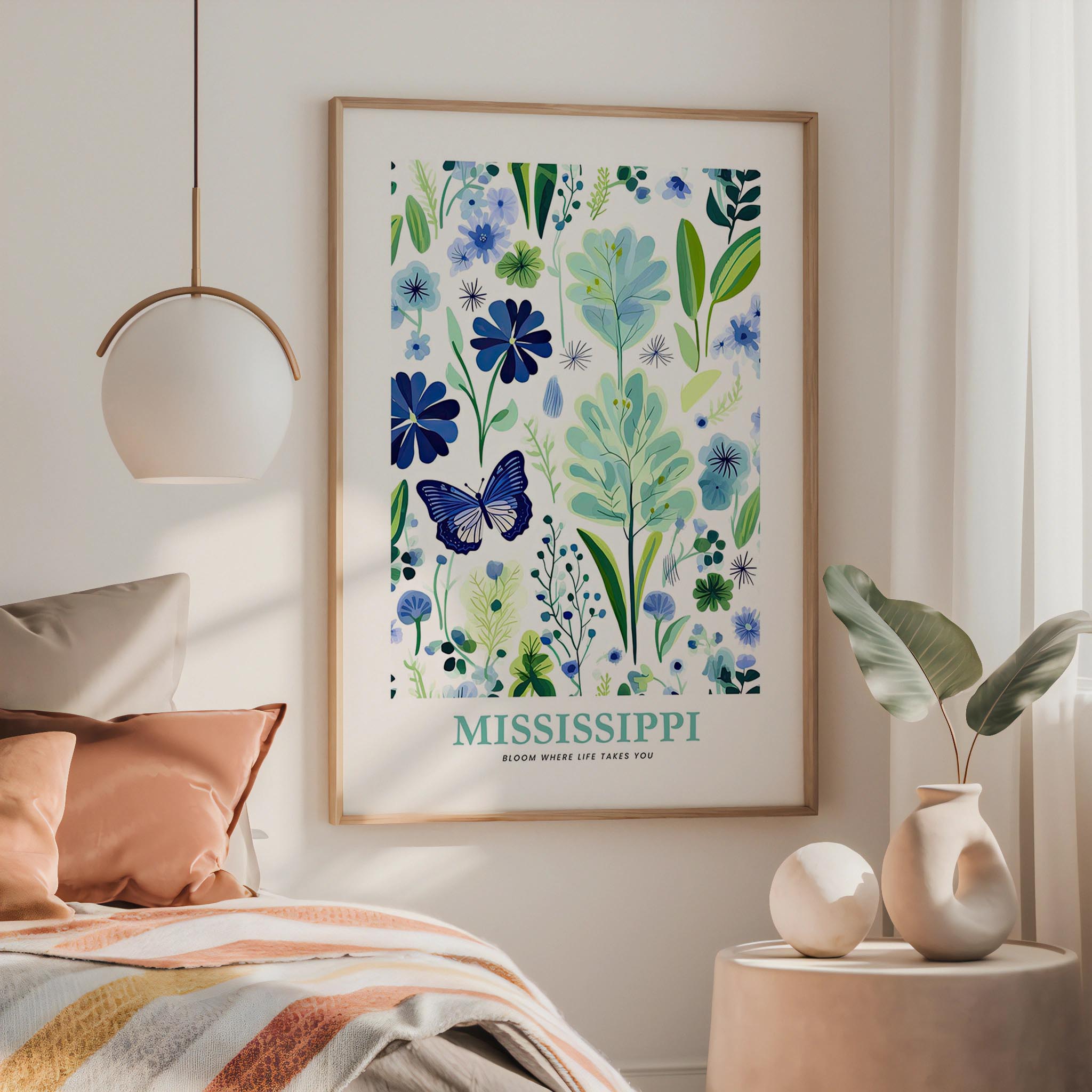 Mississippi Flower Poster