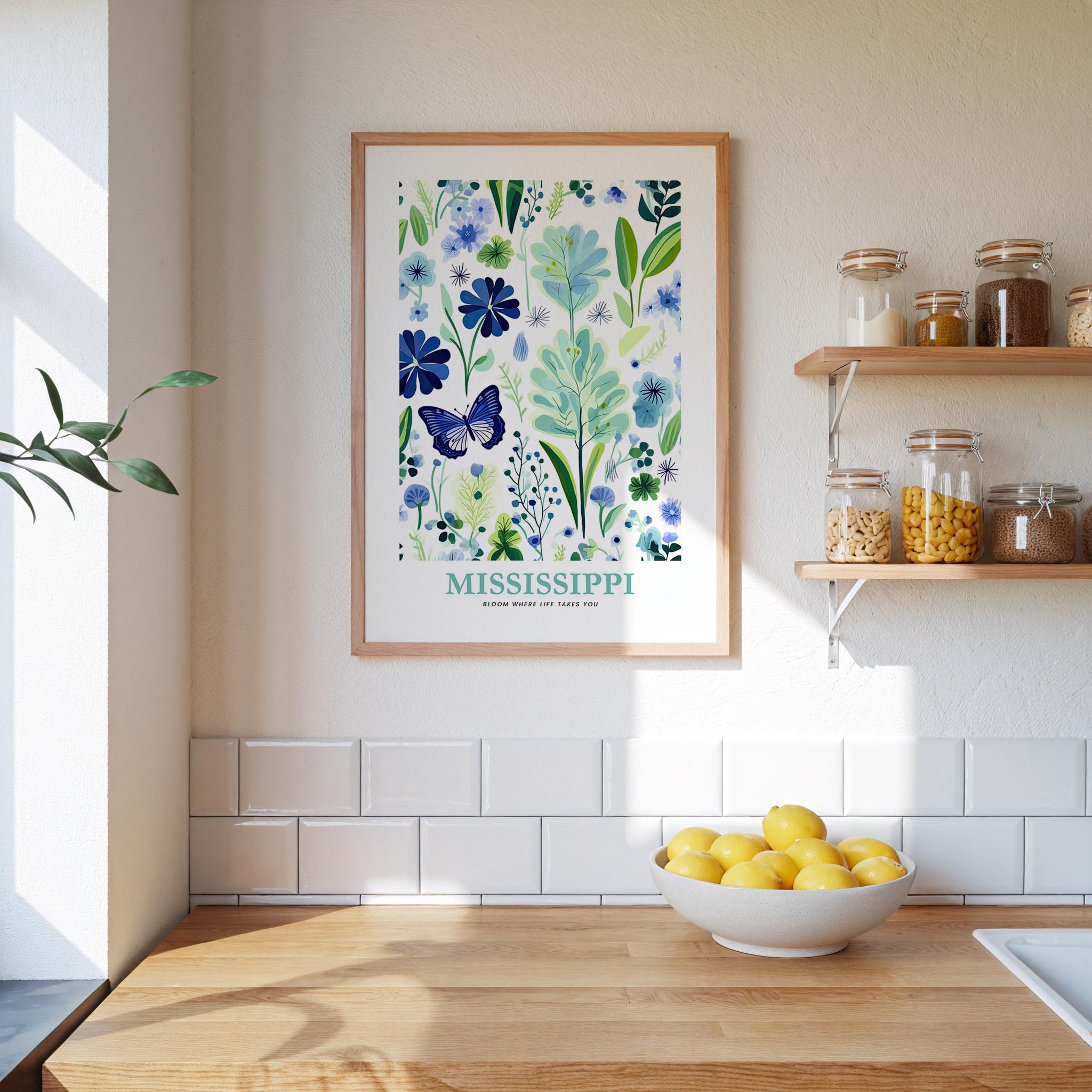 Mississippi Flower Poster