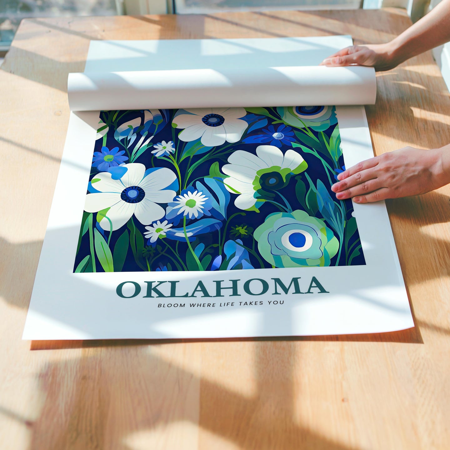 Oklahoma Flower Poster