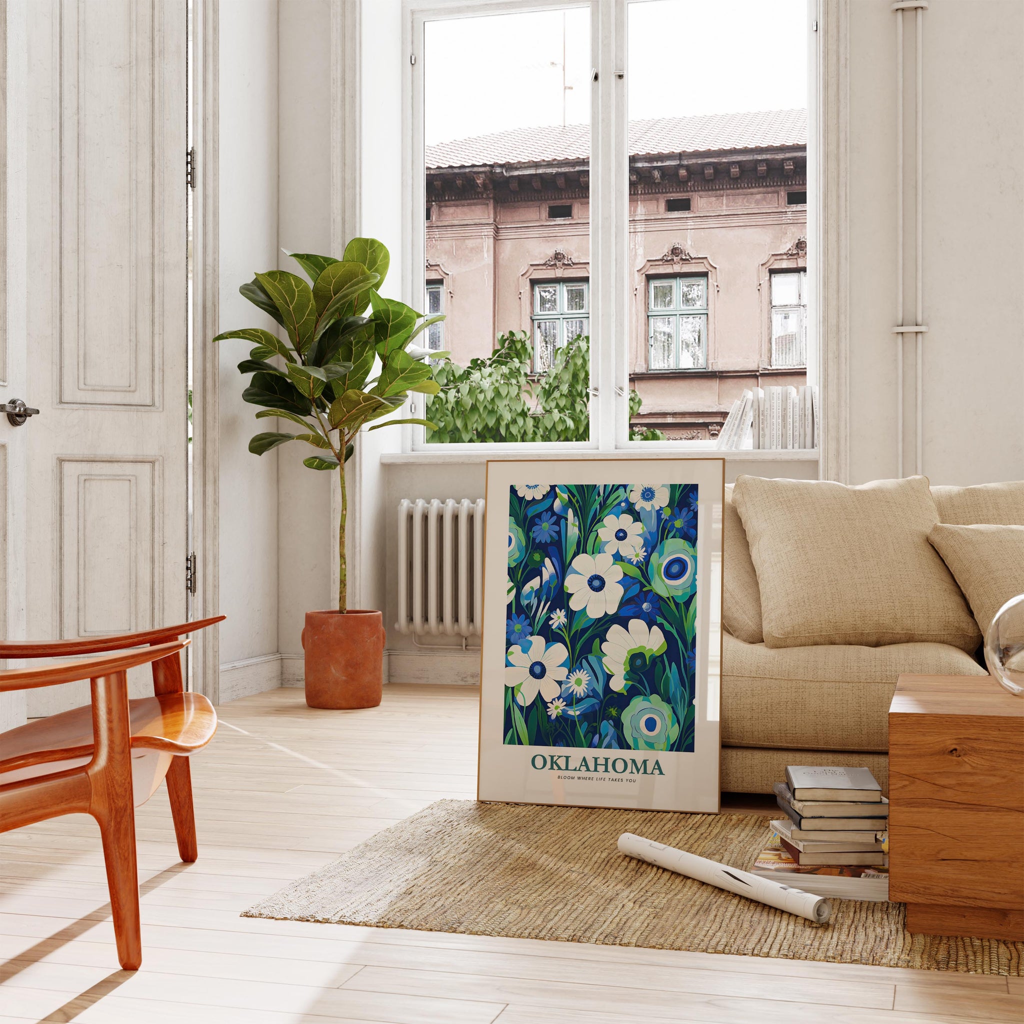 Oklahoma Flower Poster