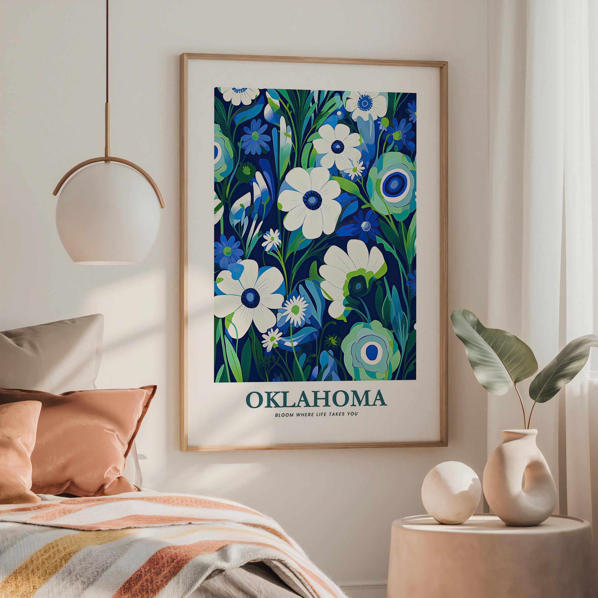 Oklahoma Flower Poster