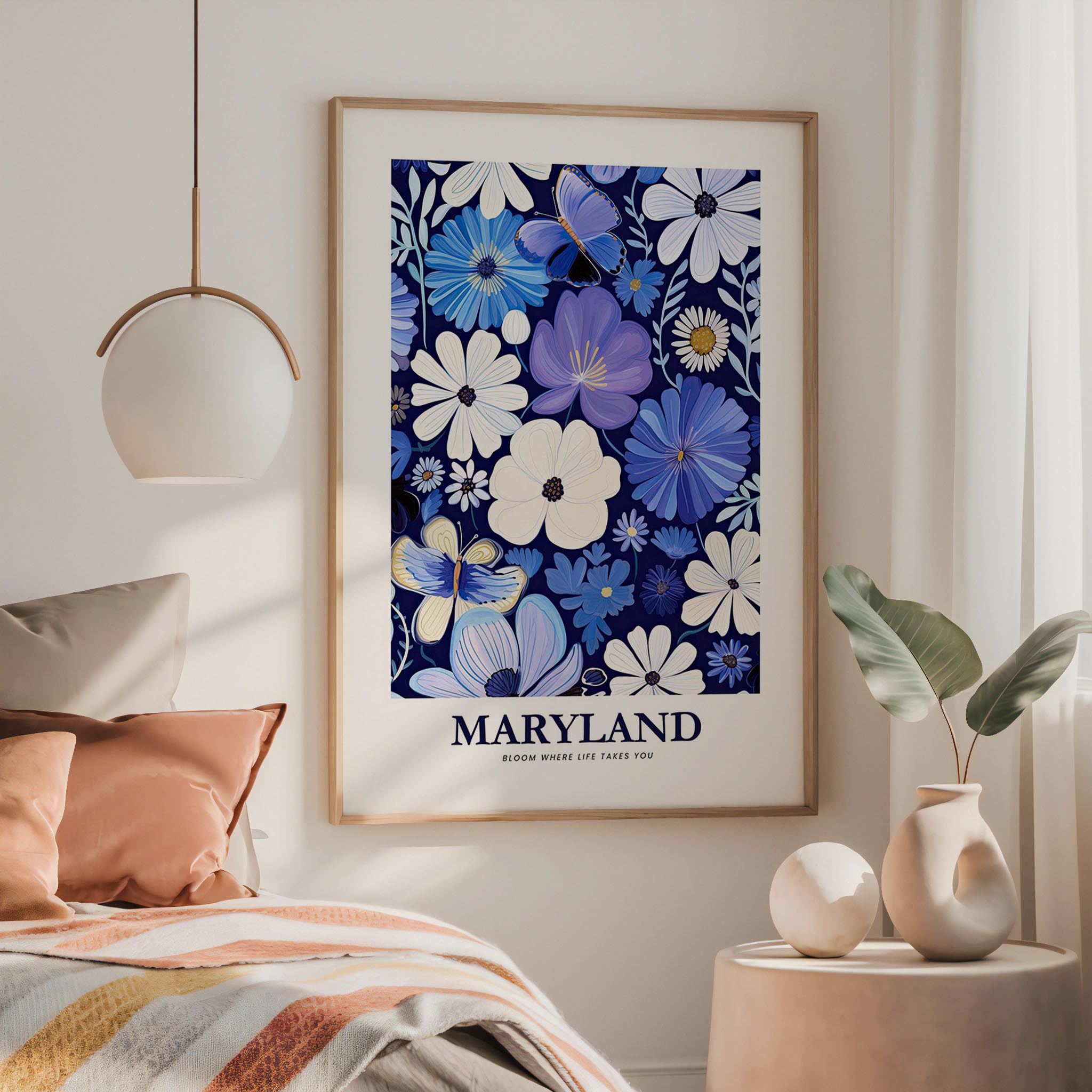 Maryland Flower Poster