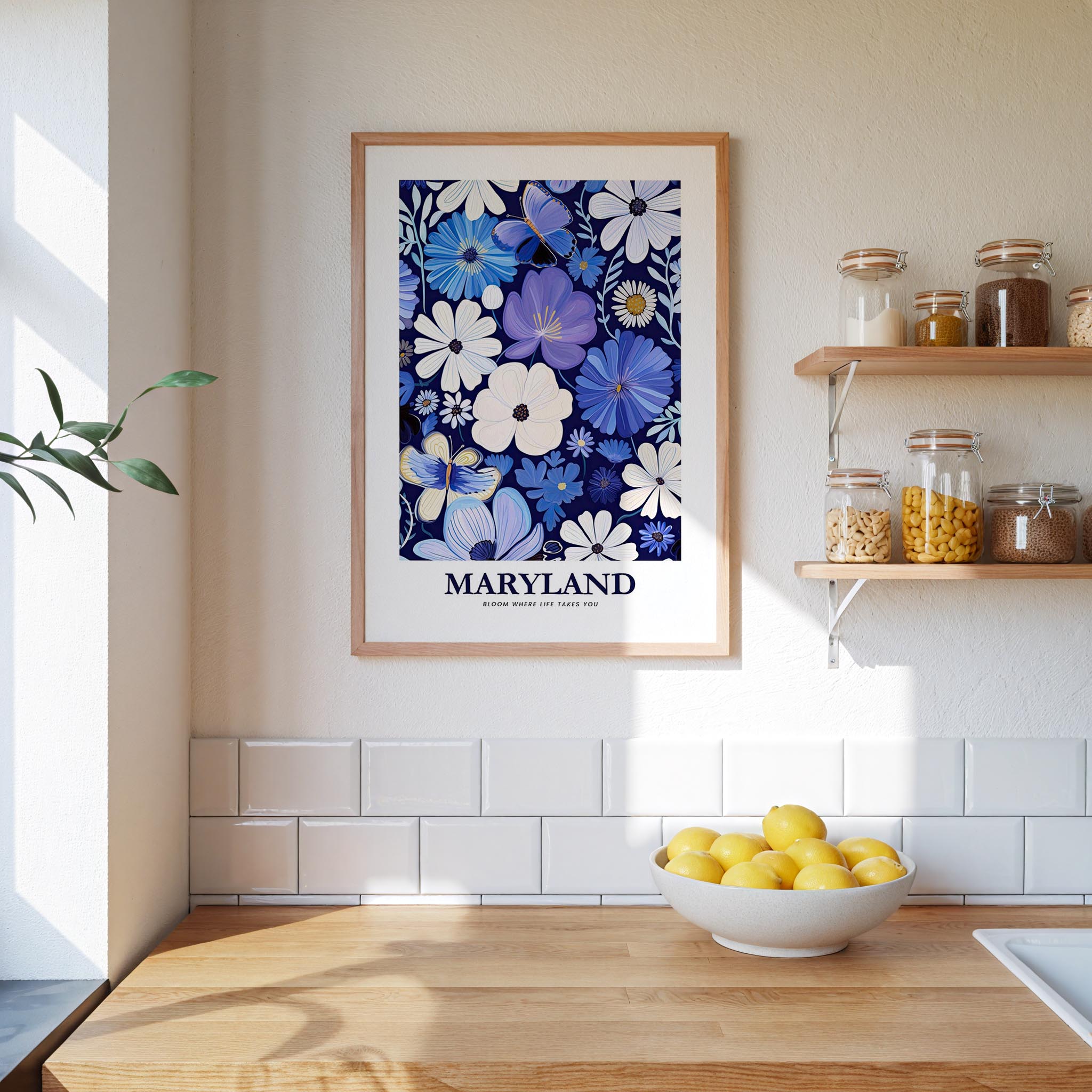 Maryland Flower Poster