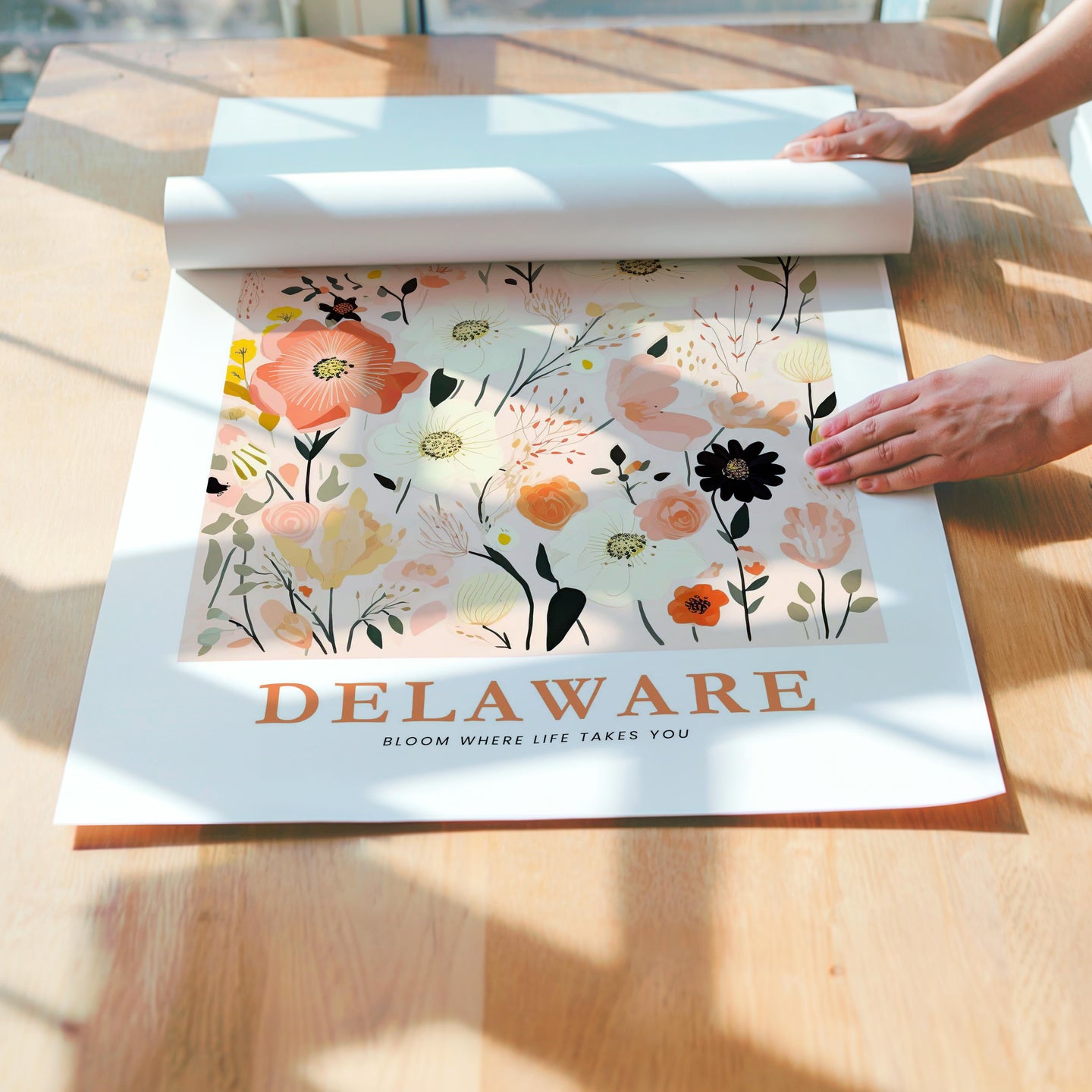 Delaware Flower Poster