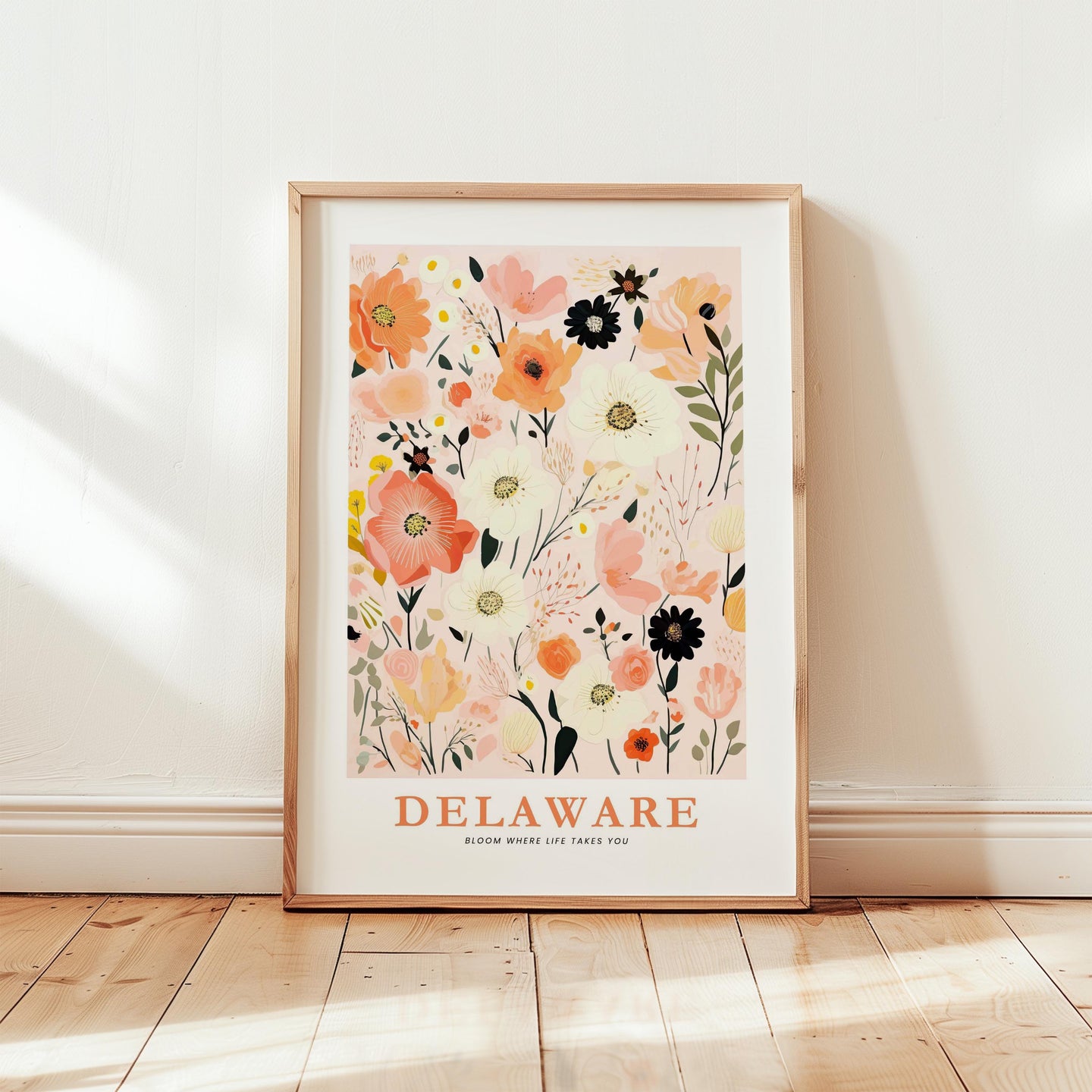 Delaware Flower Poster