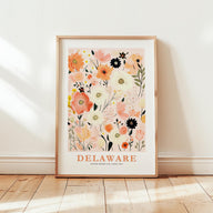 Delaware Flower Poster