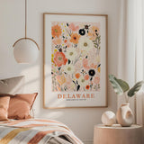 Delaware Flower Poster