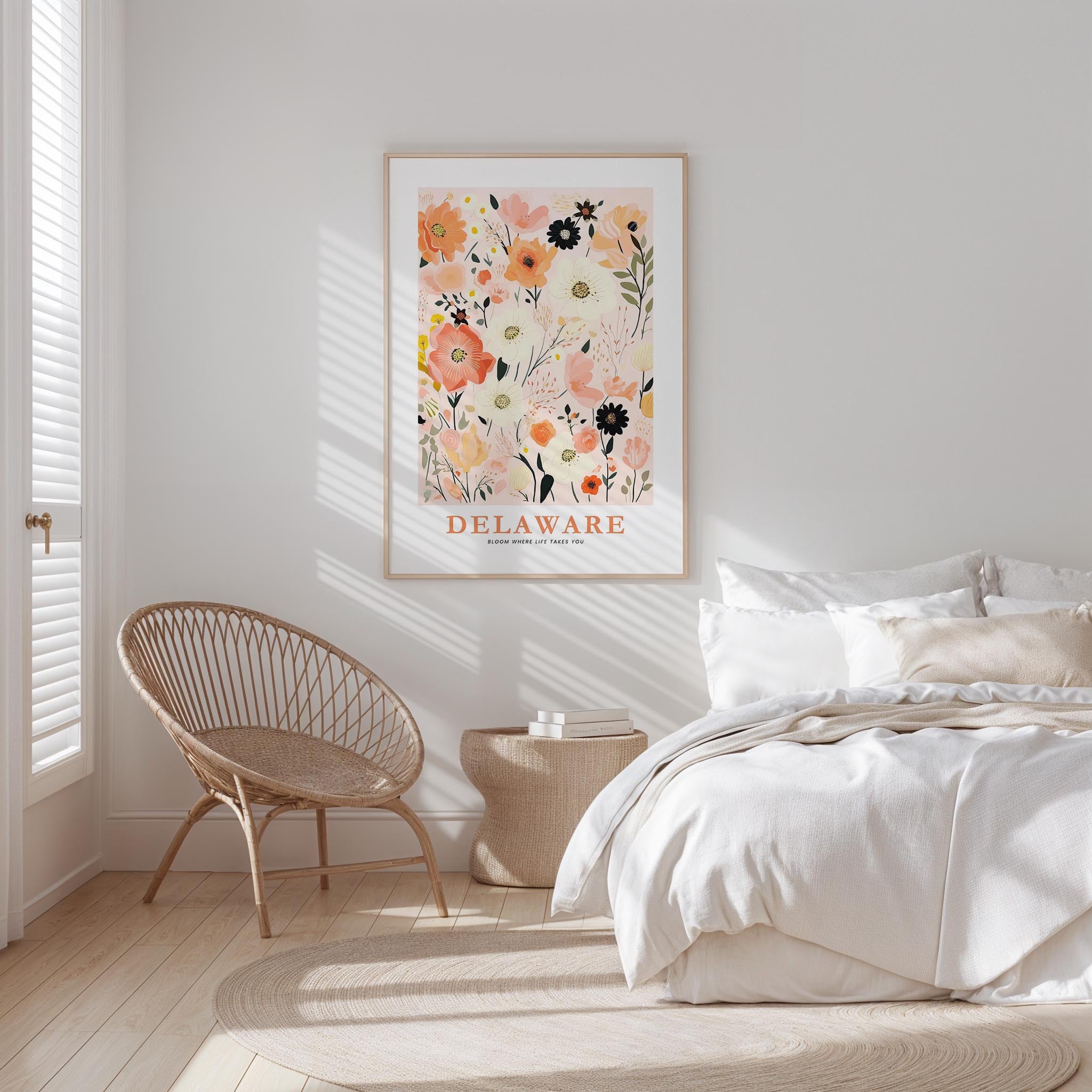 Delaware Flower Poster
